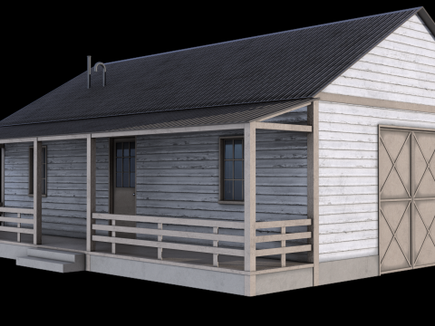 Casa de Fazenda Modelo 3D