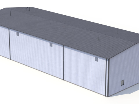 Gedung Industri 36 PBR Model 3D