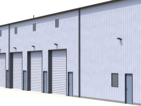 Gedung Industri 36 PBR Model 3D