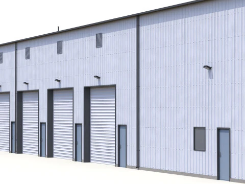 산업용 건물 36 PBR 3D 모델