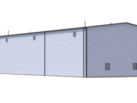 산업용 건물 36 PBR 3D 모델