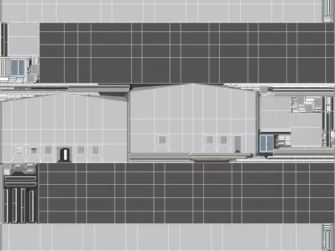 산업용 건물 36 PBR 3D 모델