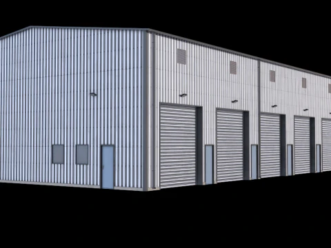 산업용 건물 36 PBR 3D 모델