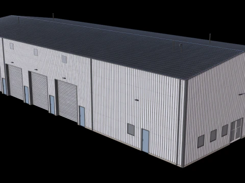 산업용 건물 36 PBR 3D 모델