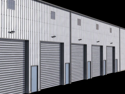 산업용 건물 36 PBR 3D 모델