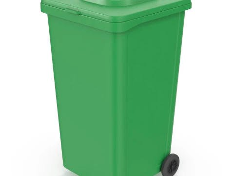 Bidone della spazzatura con ruote Modello 3D