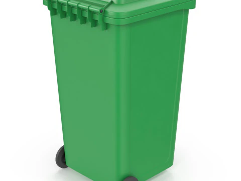 Bidone della spazzatura con ruote Modello 3D