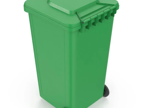 Bidone della spazzatura con ruote Modello 3D