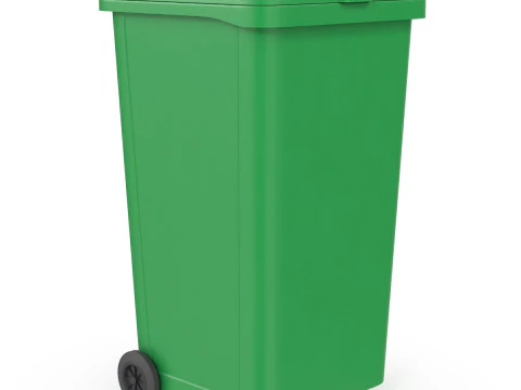 Bidone della spazzatura con ruote Modello 3D