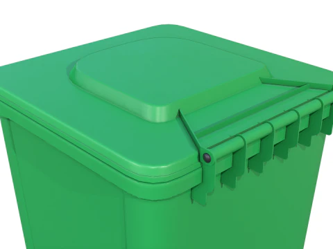 Bidone della spazzatura con ruote Modello 3D