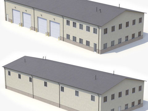 Industrial Building 38 PBR 3D Model