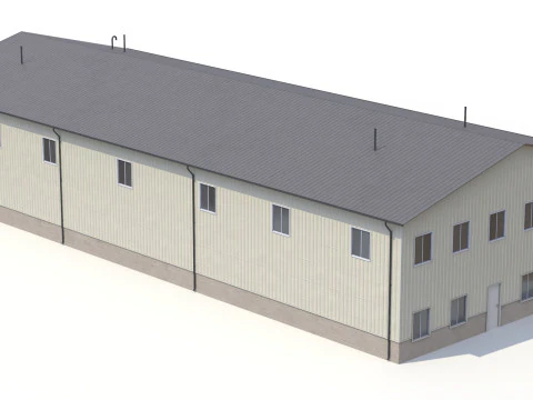 Industrial Building 38 PBR 3D Model