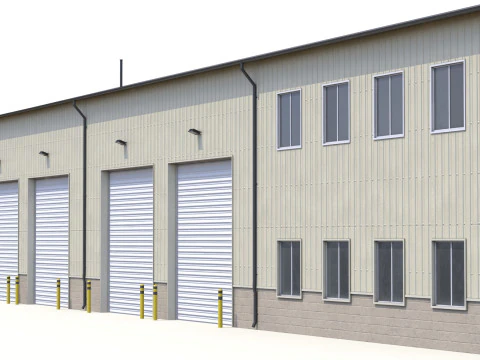 Industrial Building 38 PBR 3D Model