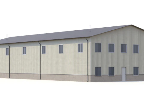 Industrial Building 38 PBR 3D Model