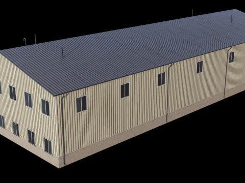 Industrial Building 38 PBR 3D Model