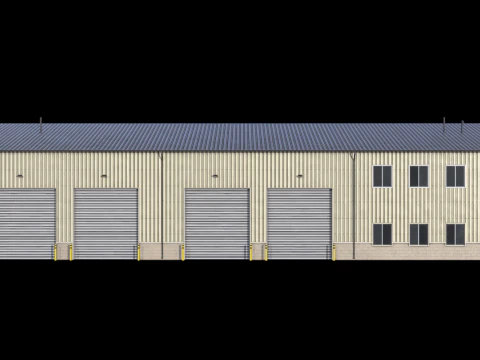 Industrial Building 38 PBR 3D Model
