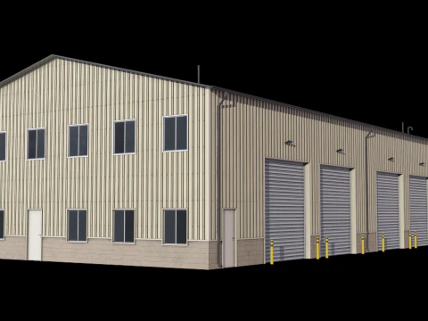 Industrial Building 38 PBR 3D Model