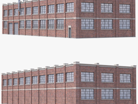 End&uuml;striyel Bina 37 PBR 3D Model