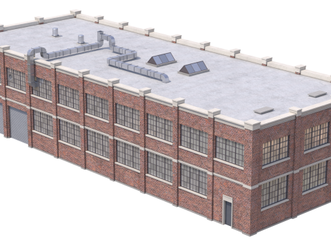 Industrial Building 37 PBR 3D Model