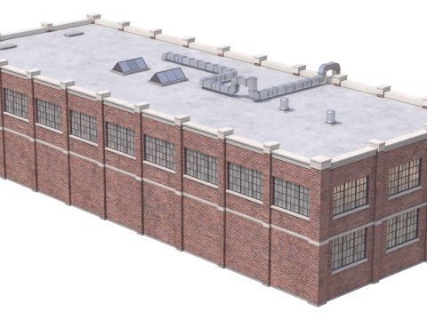 Industrial Building 37 PBR 3D Model