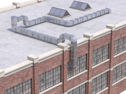 Industrial Building 37 PBR 3D Model