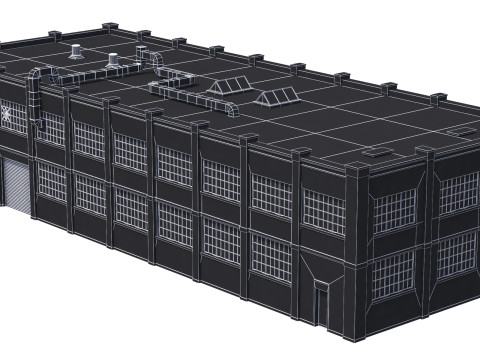 Industrial Building 37 PBR 3D Model