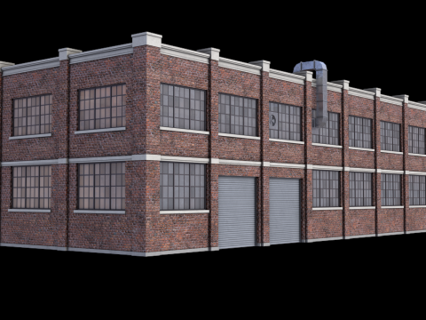 Industrial Building 37 PBR 3D Model