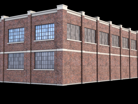 Industrial Building 37 PBR 3D Model