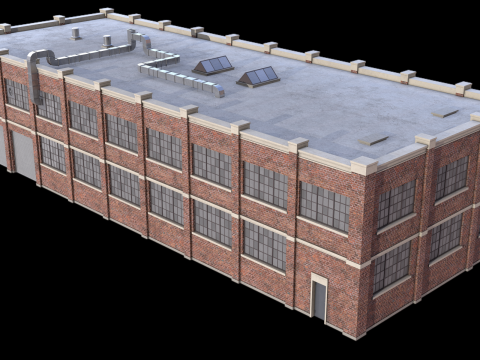 Industrial Building 37 PBR 3D Model