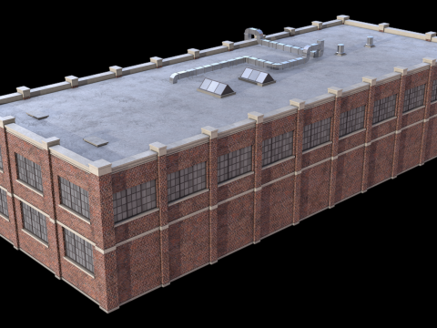 Industrial Building 37 PBR 3D Model