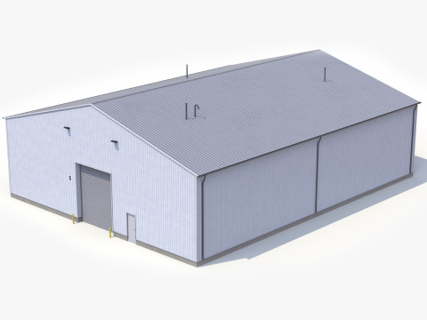 End&uuml;striyel Bina 39 PBR 3D Model