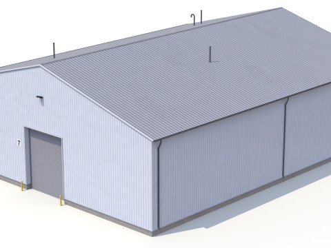 Edificio Industriale 39 PBR Modello 3D