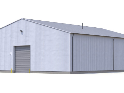 Edificio Industriale 39 PBR Modello 3D