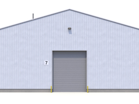 Edificio Industriale 39 PBR Modello 3D