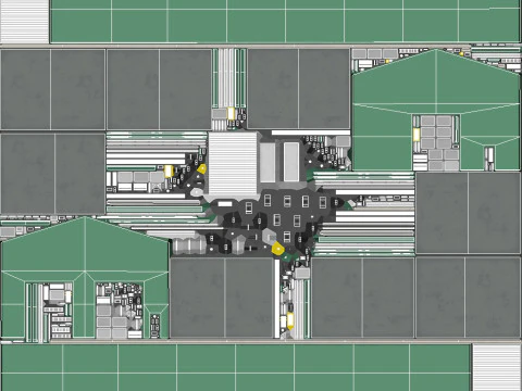 Gedung Industri Hijau 27 PBR Model 3D
