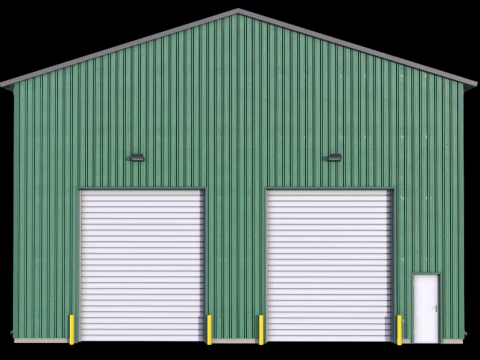 Gedung Industri Hijau 27 PBR Model 3D