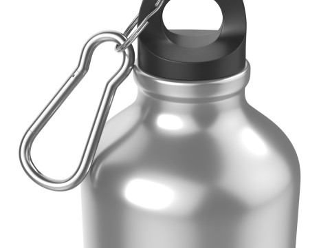 Aluminum Bottle 3D Model