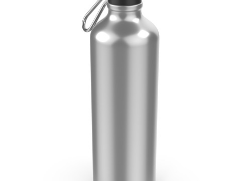 Aluminum Bottle 3D Model