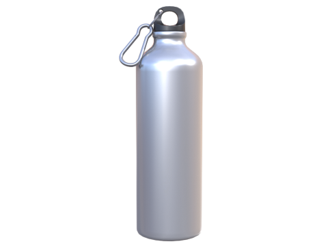 Aluminum Bottle 3D Model