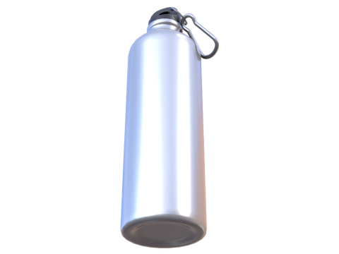 Aluminum Bottle 3D Model