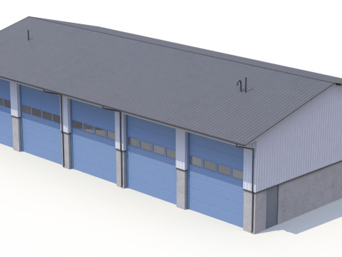 Industrial Building 40 PBR 3D Model