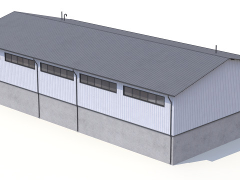 Industrial Building 40 PBR 3D Model