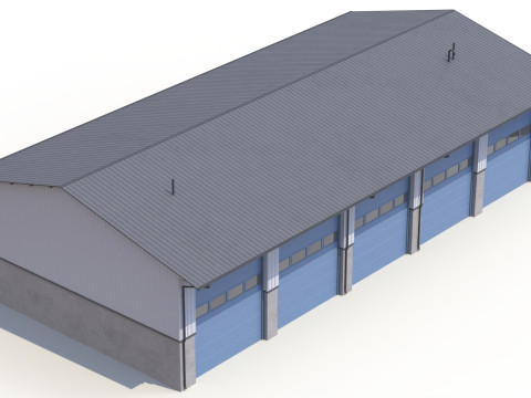 Industrial Building 40 PBR 3D Model