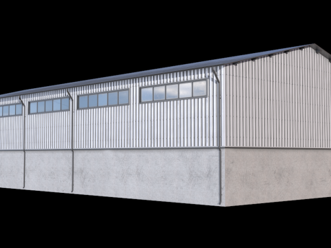 Industrial Building 40 PBR 3D Model