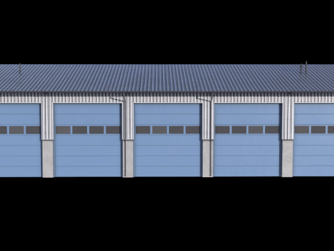 Industrial Building 40 PBR 3D Model