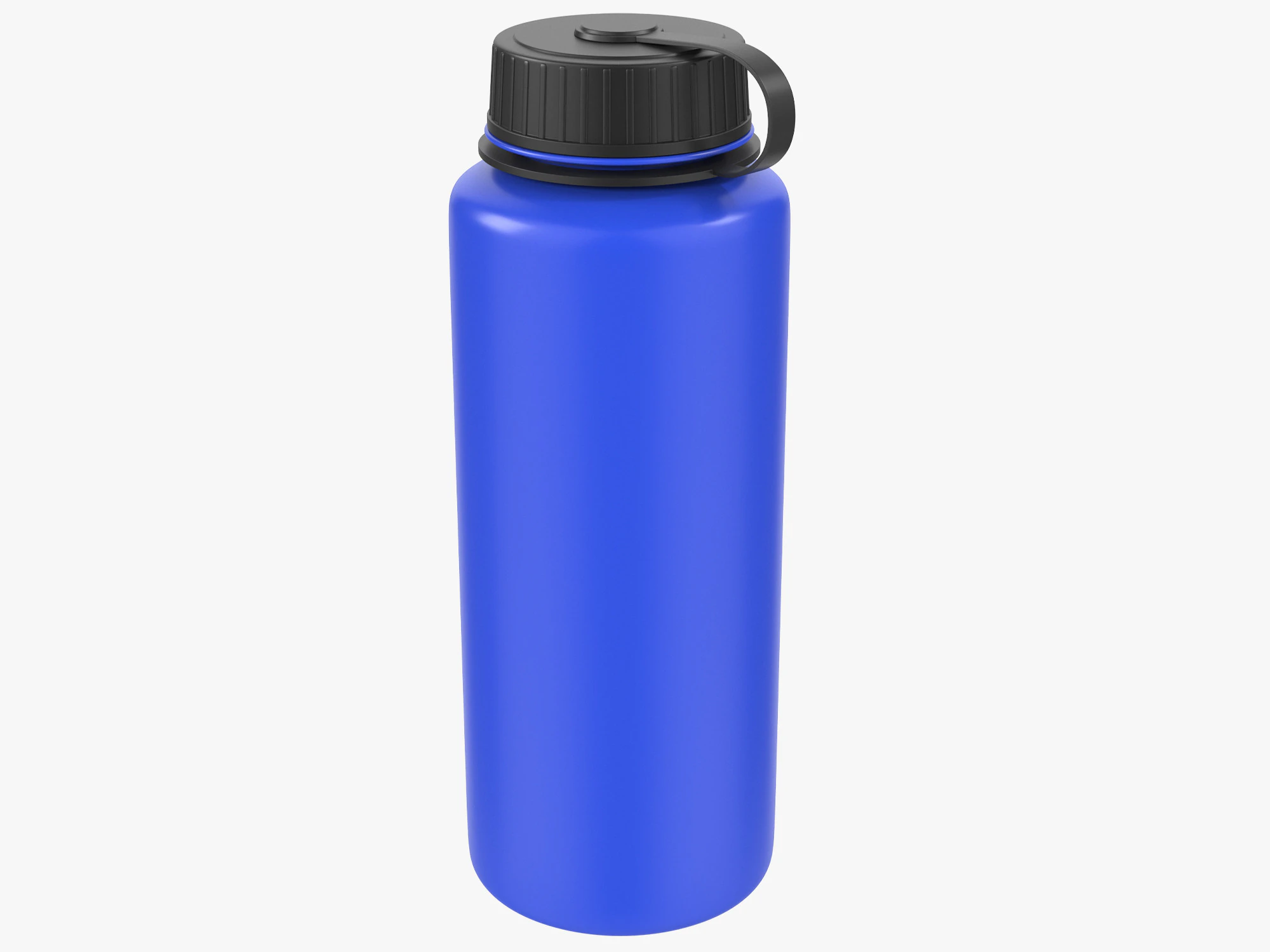 Bottiglia sportiva blu Modello 3D .c4d .max .obj .3ds .fbx .stl .blend