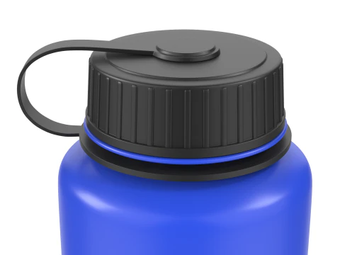 Bottiglia sportiva blu Modello 3D