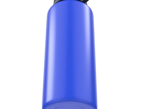 Bottiglia sportiva blu Modello 3D