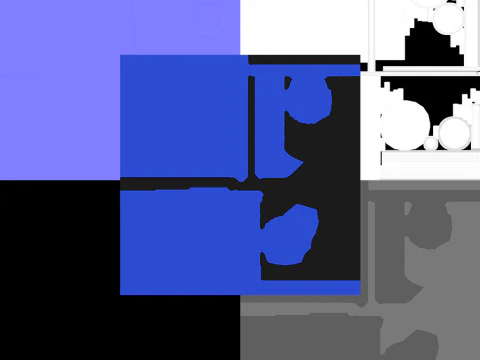 Bottiglia sportiva blu Modello 3D