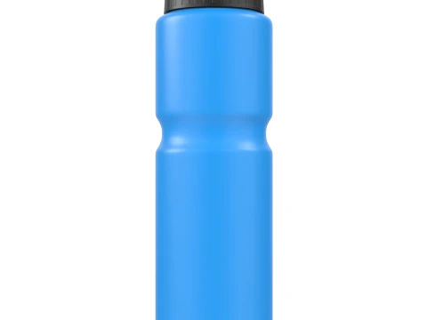 Blue Sports Bottle 2 3D Model